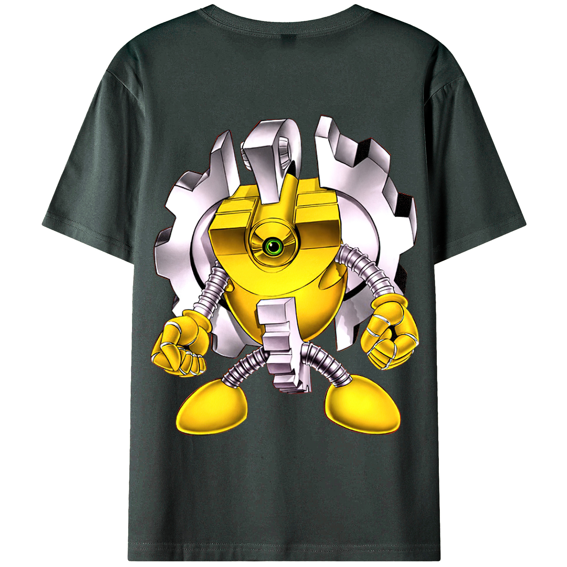 （画像用） 遊☆戯☆王 Yu-Gi-Oh! 綿100％ メンズ半袖Tシャツ（バックプリント） 通気性